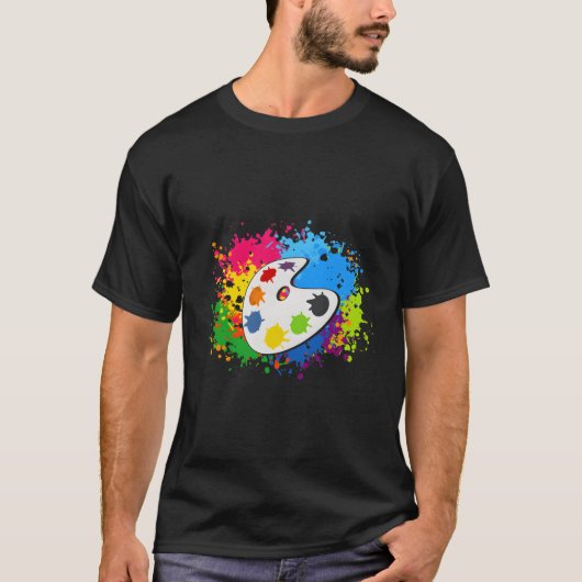 パレ絵を描ット Tシャツ (正面)