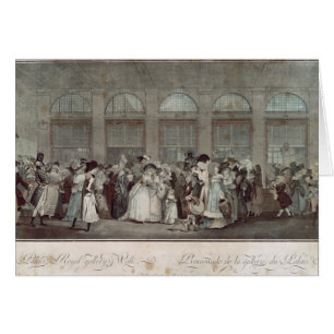 パレ・ロワイヤルのギャラリーの歩行1787年