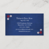 パロかわいらしミノとフラワーズウマの名刺 名刺 (裏面)