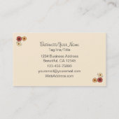 パロかわいらしミノとフラワーホース 名刺 (裏面)