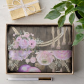 パロかわいらしミノの馬と花をバーンウッドに 薄葉紙 (ギフト)