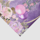 パロかわいらしミノピンクと紫の花馬 薄葉紙 (詳細)