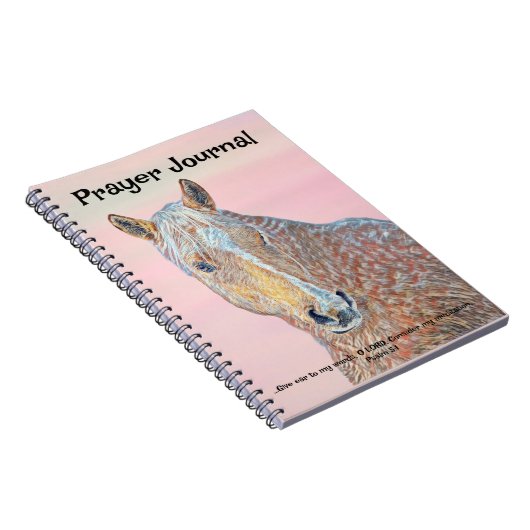 パロかわいらしミノホースアート祈りの言葉ジャーナル ノートブック (右側)