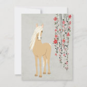 パロかわいらしミノポニーとフラワーホース サンキューカード (裏面)