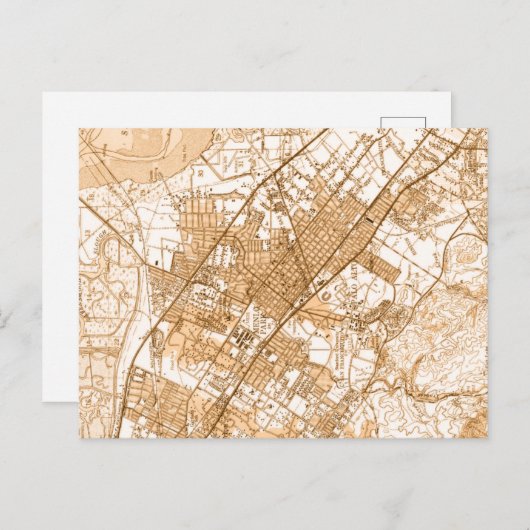 パロアルトメンロパークヴィンテージはがき ポストカード (正面/裏面)