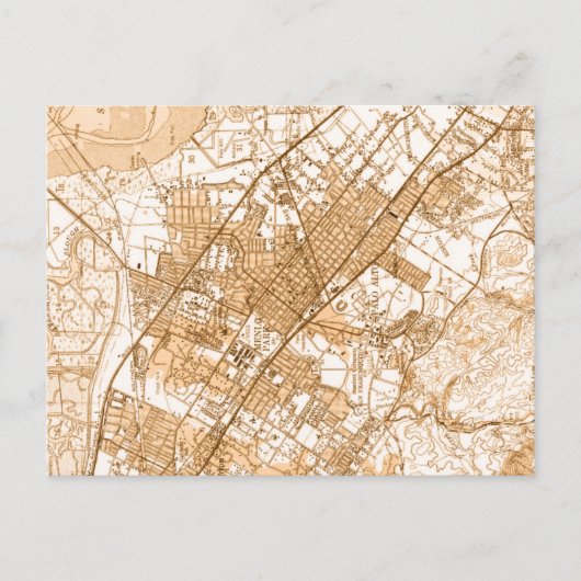 パロアルトメンロパークヴィンテージはがき ポストカード (正面)