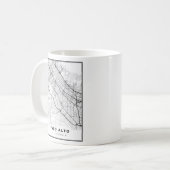 パロアルト地図 コーヒーマグカップ (正面左)