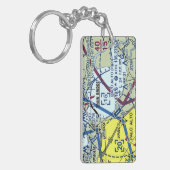 パロアルト空港図/タクシー図 キーホルダー (正面左)