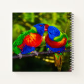 パロカラフルットのキスをするカップル ノートブック (裏面)