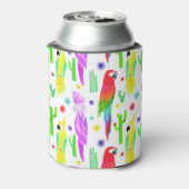 パロカラフルット、手書きパターン。 缶クーラー (缶裏面)
