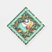 パロカラフルツパーソナライズされたの2回目の誕生日 スタンダードランチョンナプキン (角)