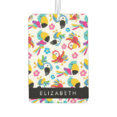 パロカラフルツ、トロピカルパロツ、お名前 カーエアーフレッシュナー (裏面)