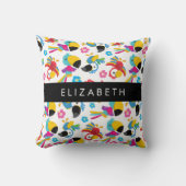 パロカラフルツ、トロピカルパロツ、お名前 クッション (正面)