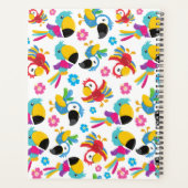 パロカラフルツ、トロピカルパロツ、お名前 プランナー手帳 (裏面)