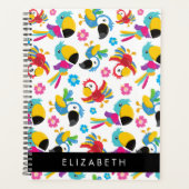 パロカラフルツ、トロピカルパロツ、お名前 プランナー手帳 (正面)