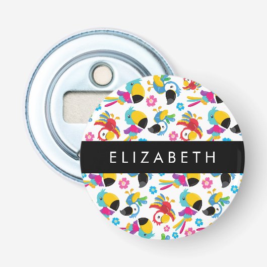 パロカラフルツ、トロピカルパロツ、お名前 栓抜き (正面)