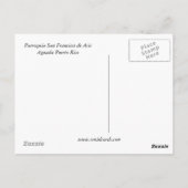 パロキアサンフランシスコデアシスアグアダ ポストカード (裏面)