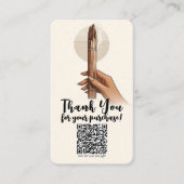 パロサントギフト購入QRソーシャルメディアコネクト 名刺 (正面)