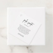 パロサント結婚式の引き出物カード フェイバータグ (インサイチュ)