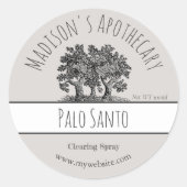 パロサント |製品ラベル ラウンドシール (正面)