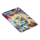 パロスギリシャ諸島トラベルネコ マグネット (右側)