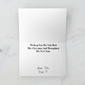 パロス・サンタ・シルエット・クリスマスカード カード (内部)