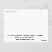 パロス・ヴェルデス。CA #9はがき ポストカード (裏面)