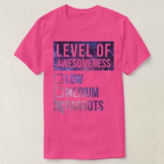 パロッおもしろいトのアートレベル1 Tシャツ (デザイン正面)