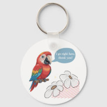 パロッおもしろいトアクリルキーチェーン – カスタム文字&イメージ