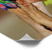 パロッおもしろいトアンガー引用文感動的 ポスター (角)