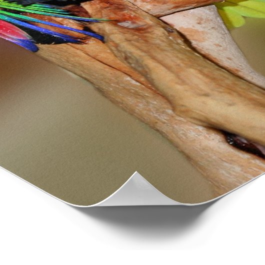 パロッおもしろいトアンガー引用文感動的 ポスター (角)