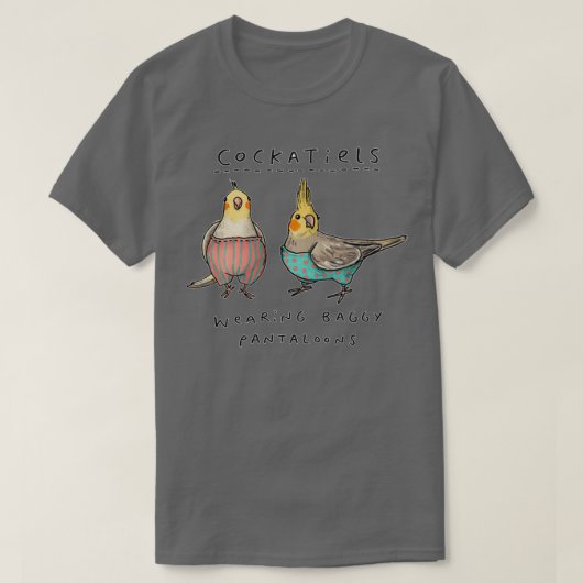 パロッおもしろいト Tシャツ (デザイン正面)