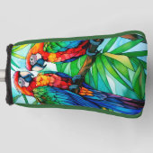 パロッカラフルトのステンドグラス ゴルフヘッドカバー (正面)