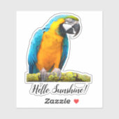 パロッカラフルトオンリチェンブランチフォトカスタム シール (シート)