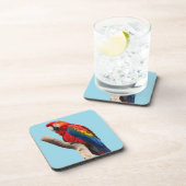 パロッカラフルトポートレート写真 コースター (右側)