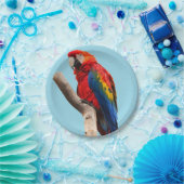 パロッカラフルトポートレート写真 ペーパープレート (パーティー)