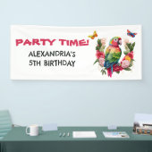 パロッカラフルト熱帯児の誕生日パーティー 横断幕 (トレードショー)