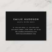 パロッカラフルト、花、ペットショップ、バードストア 名刺 (裏面)