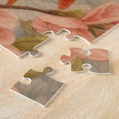 パロッツとさくらんぼの花 ジグソーパズル (側面)