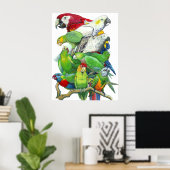 パロッツとパレーケッツプリント ポスター (ホームオフィス)