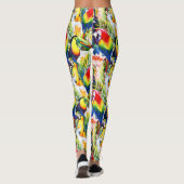 パロッツとパーム葉 レギンス (裏面)