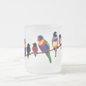 パロッツとフィンチ フロストグラスマグカップ (中央)