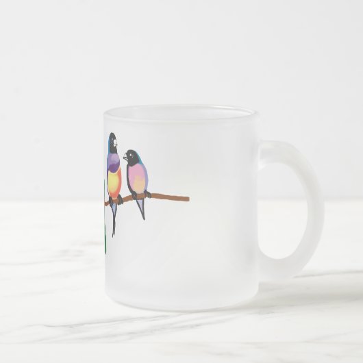 パロッツとフィンチ フロストグラスマグカップ (右)