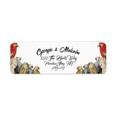 パロッツバード差出人住所ラベル ラベル (正面)