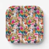 パロッツ&パーム葉ズ ペーパープレート (正面)