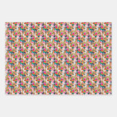 パロッツ&パーム葉ズ ラッピングペーパーシート (正面3)