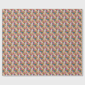 パロッツ&パーム葉ズ ラッピングペーパー (フラット)