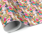 パロッツ&パーム葉ズ ラッピングペーパー (ロールコーナー)