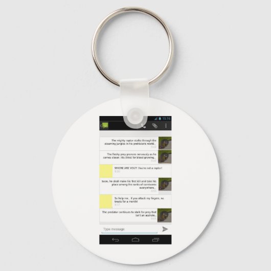 パロットはリトルラプターズマーチ キーホルダー (正面)