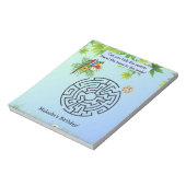 パロットは誕生日のメモ帳に種子が迷路を見つける ノートパッド (回転)